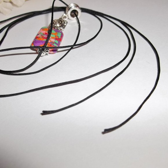 Funky Red Beaded Necklace Handmade Colorful Fashion Accessory Jewelry Gift 5255 - Picture 6 of 10